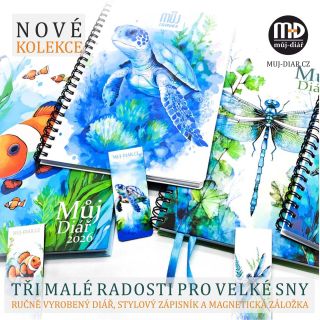 Rok 2026 začíná tady – s kolekcí, kterou prostě musíš mít!😍 Ručně vyráběné diáře, stylové zápisníky a magnetické záložky,...